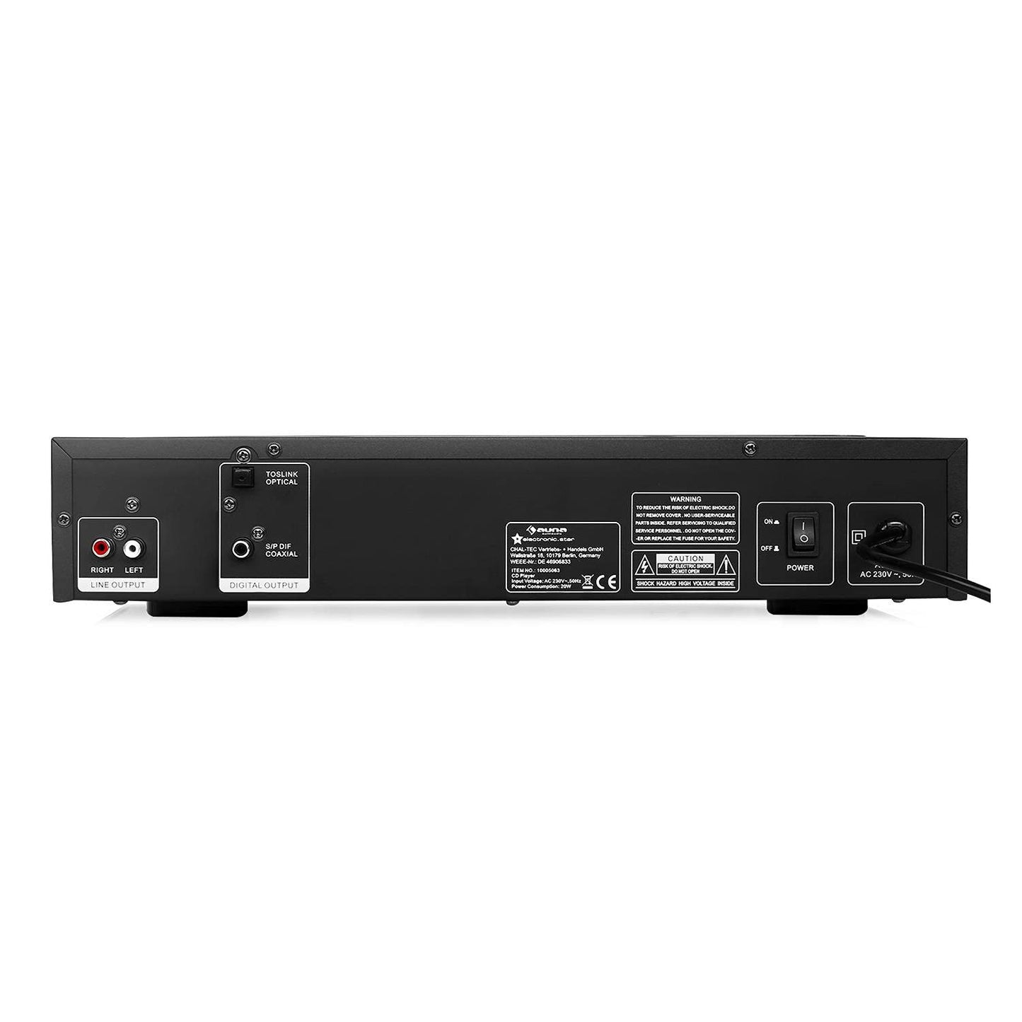 Reproductor CD auna AV2-CD509 - USB, RCA, MP3