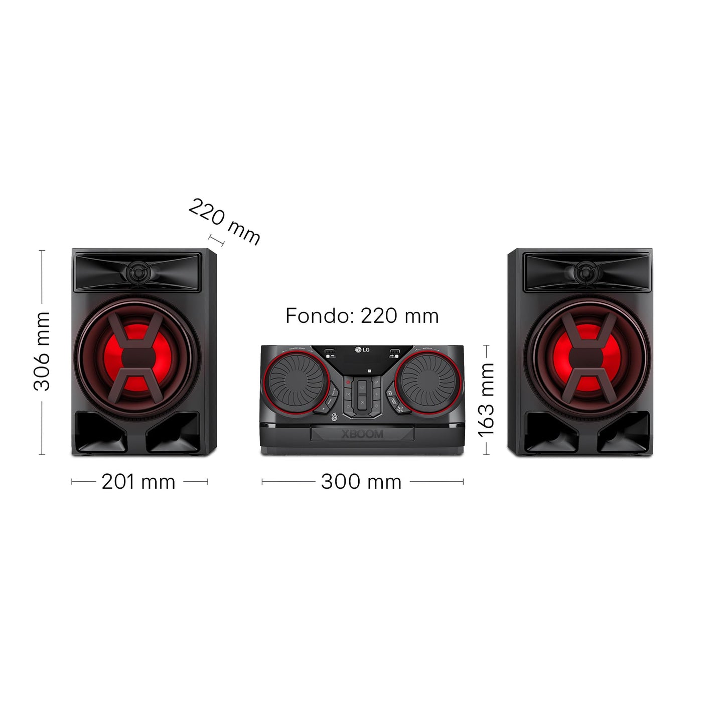 Microcadena LG XBOOM CK43N - 300W, Bluetooth, USB