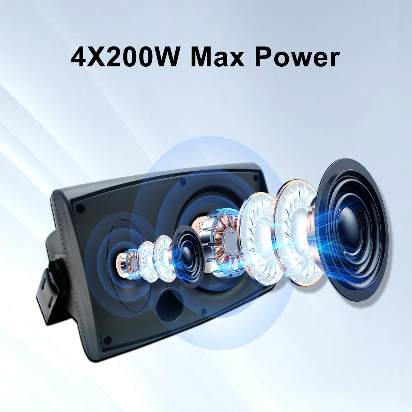Altavoces Exterior STUDIOFINIX 6.5" - 800W, Impermeables