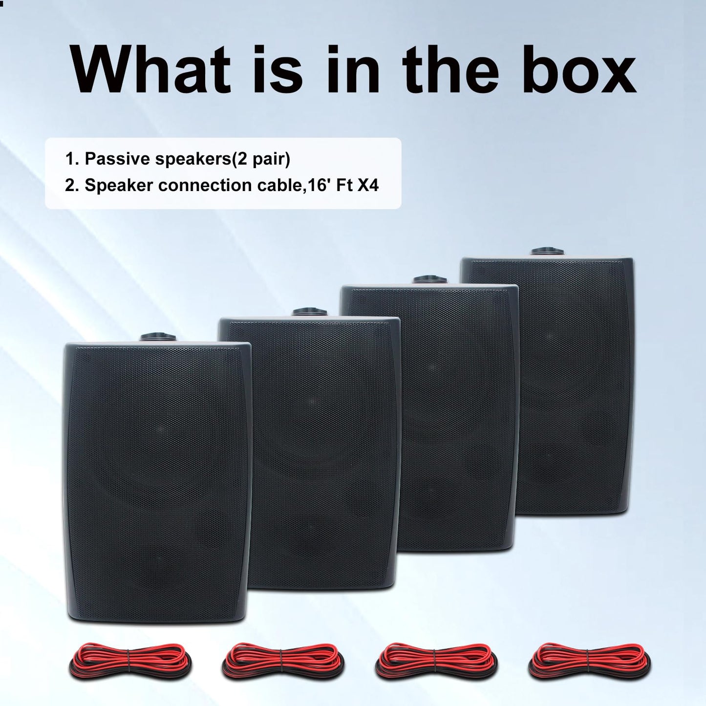 Altavoces Exterior STUDIOFINIX 6.5" - 800W, Impermeables
