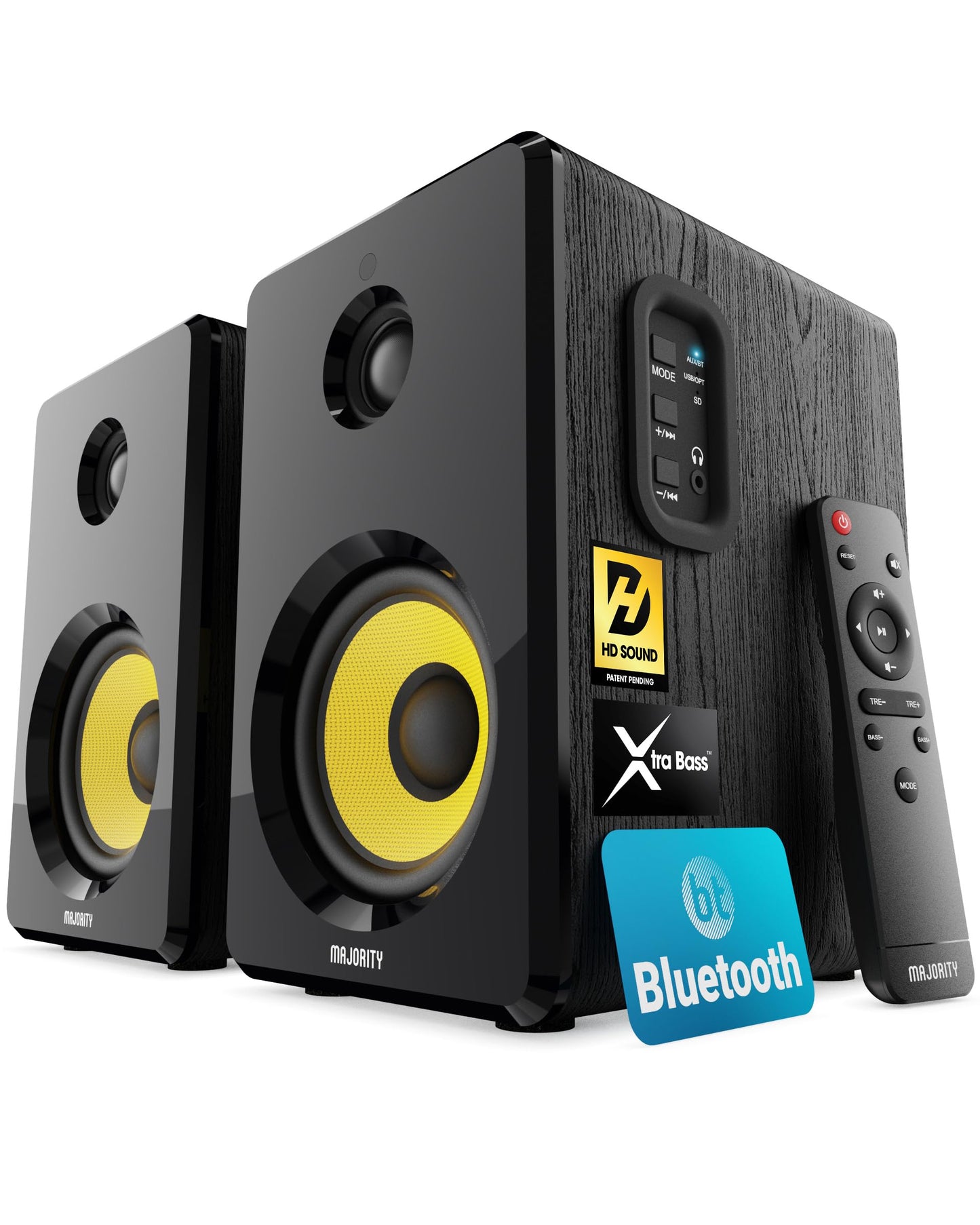Altavoces MAJORITY D40X - 70W, Bluetooth, รptica/RCA