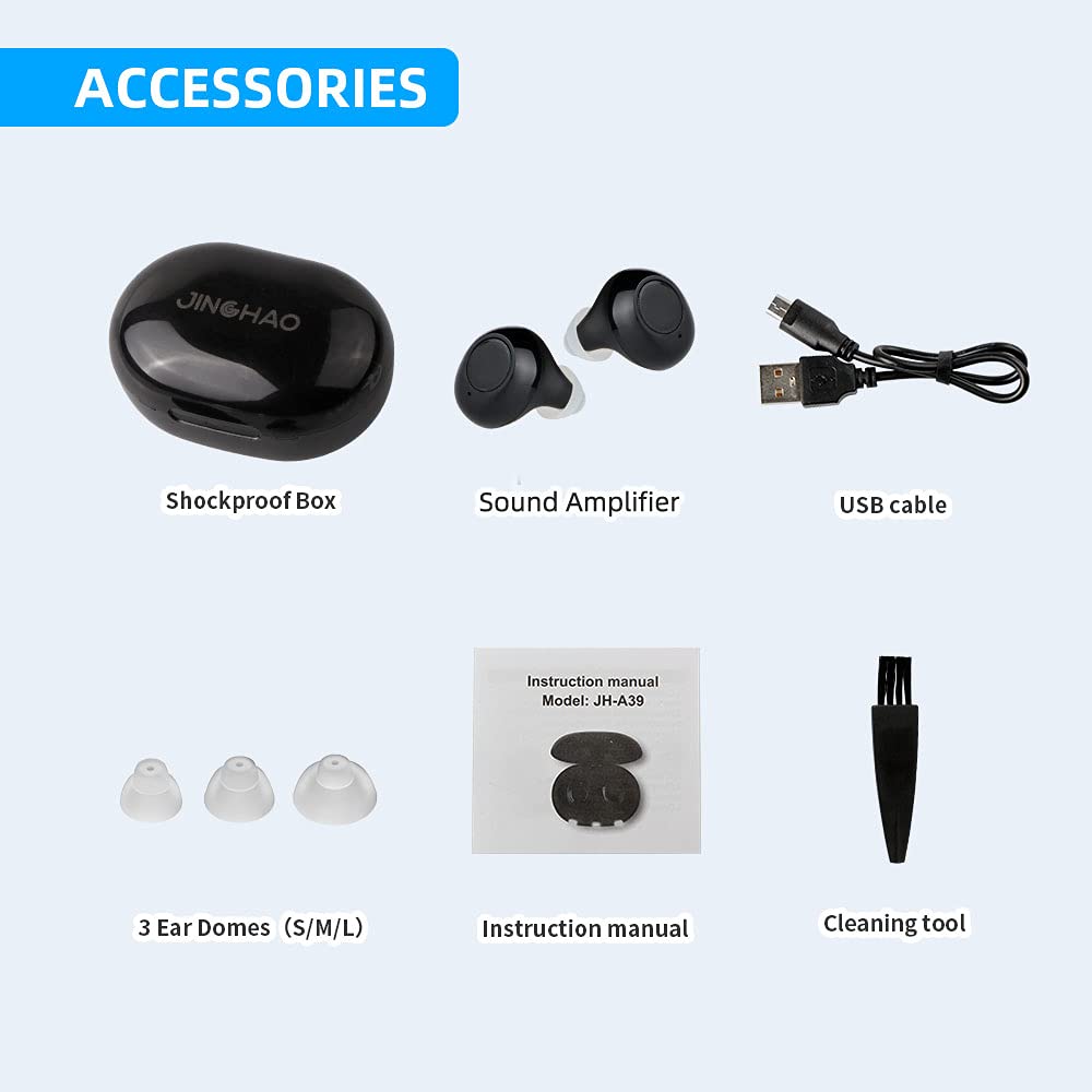 Amplificador Audio JINGHAO - Recargable, 2 Dispositivos, Carga