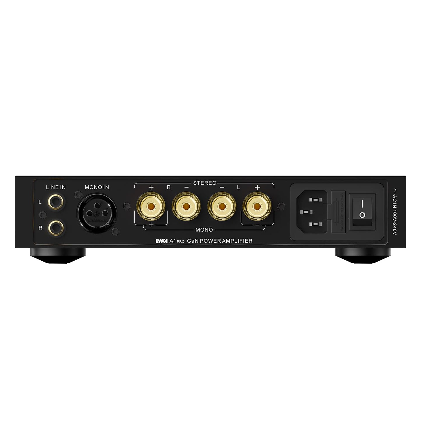 Amplificador SMSL VMV A1pro - GaN, XLR/RCA, 4x Potencia