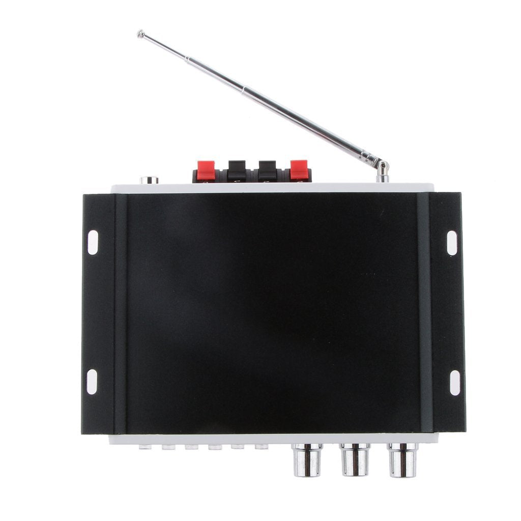 Amplificador Bluetooth WINGONEER Mini - 12V, USB/FM, Bass Booster