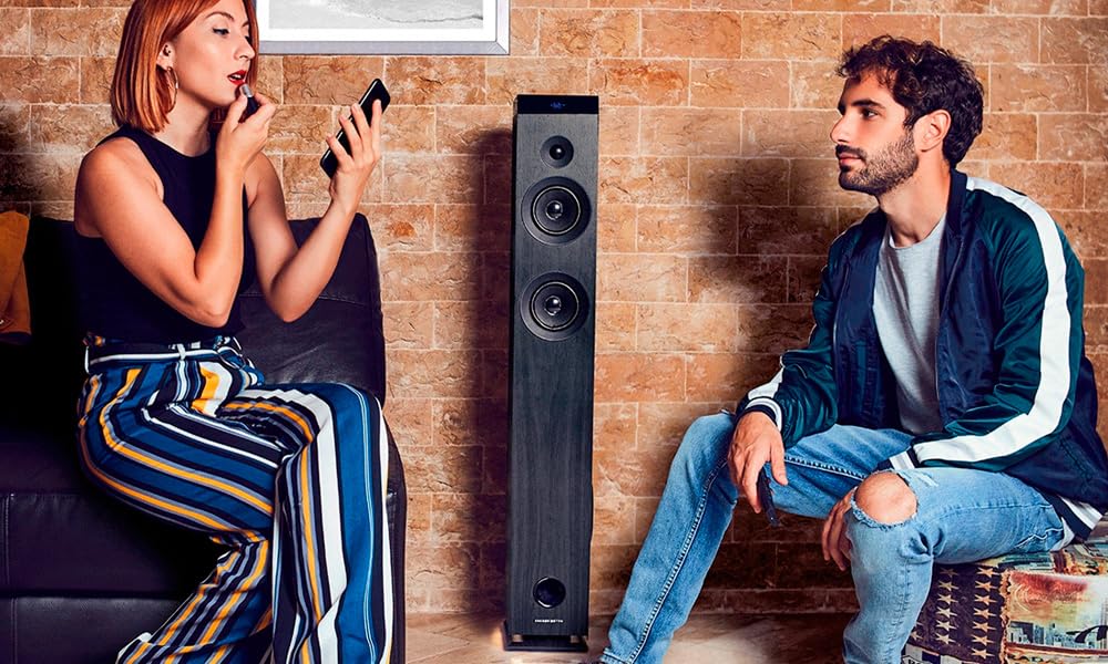 Torre Sonido Energy Sistem Tower 7 - 100W, Bluetooth, Luz Ambiente