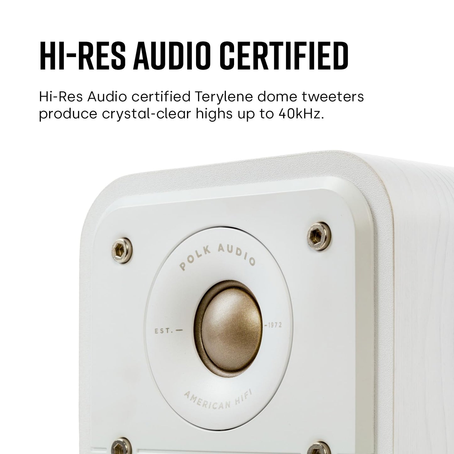 Polk Audio Signature Elite ES10 Altavoz Envolvente, Blanco