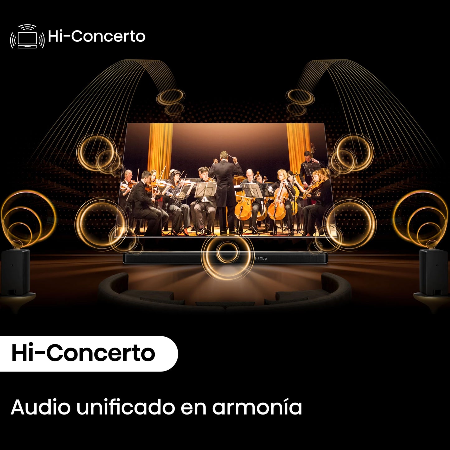 Barra Sonido Hisense AX5140Q - 5.1.4, 600W, Dolby Atmos