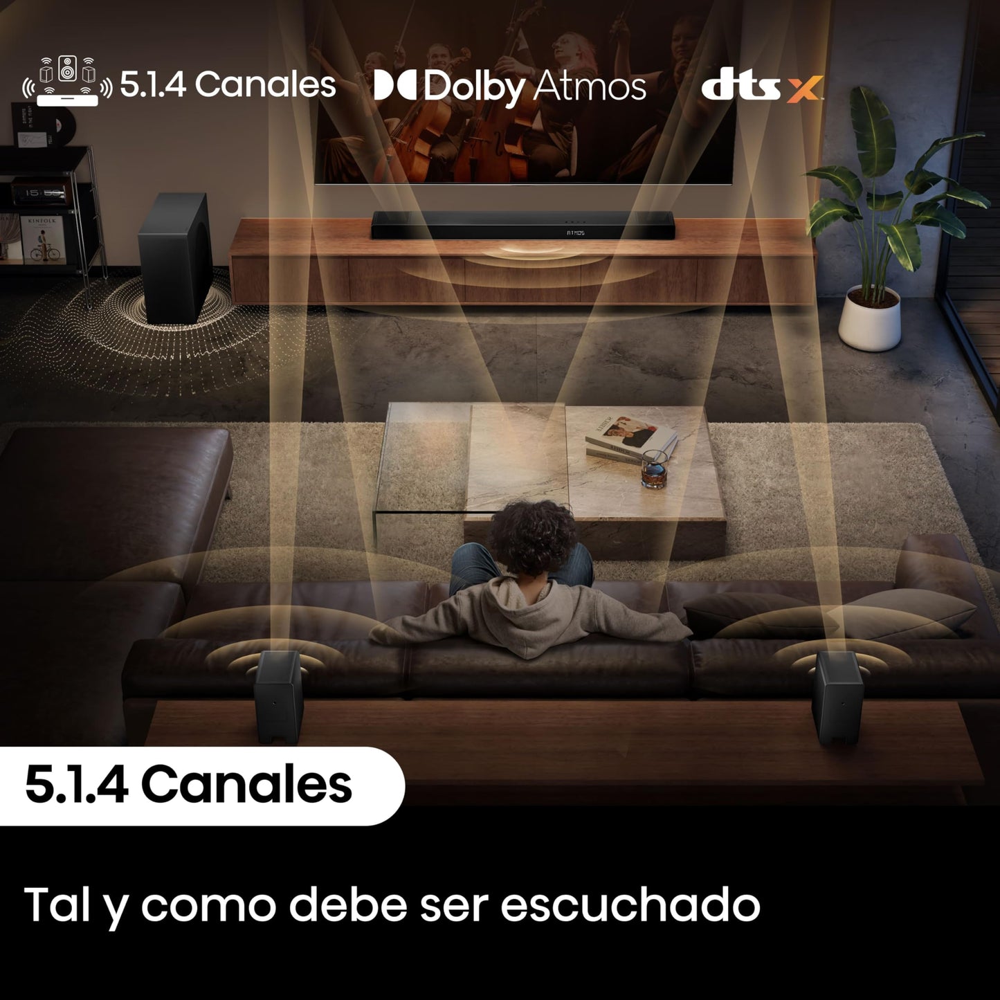 Barra Sonido Hisense AX5140Q - 5.1.4, 600W, Dolby Atmos